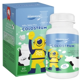 รูปภาพของ Mamarine Colostrum 60เม็ด (มามารีน คิดส์ โคลอสตรัม) นมอัดเม็ดแคลเซียมเพิ่มความสูง